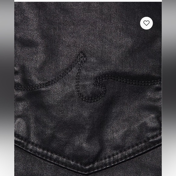 AG Adriano Goldschmied Farrah High-Rise Ankle Faux Leather Skinny Pants size 25 - Picture 8 of 12